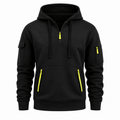 Hoodie Herren grau mit praktischen Taschen und Kapuze - 6 - Atelier-Zofia