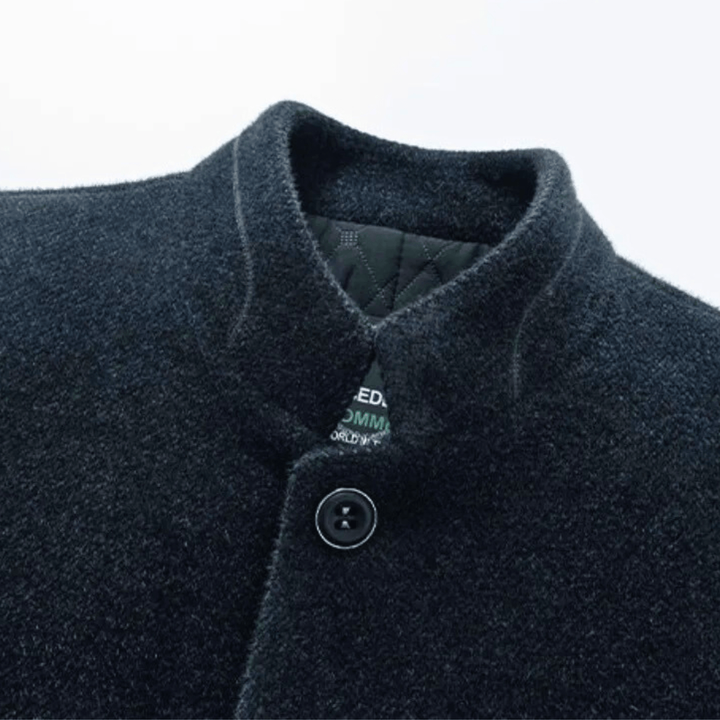 Jacke Damen grau tailliert mit Stehkragen und praktischen Taschen - 6 - Atelier-Zofia