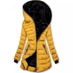 Jacke Damen schwarz tailliert mit Kapuze und Reißverschluss - 10 - Atelier-Zofia