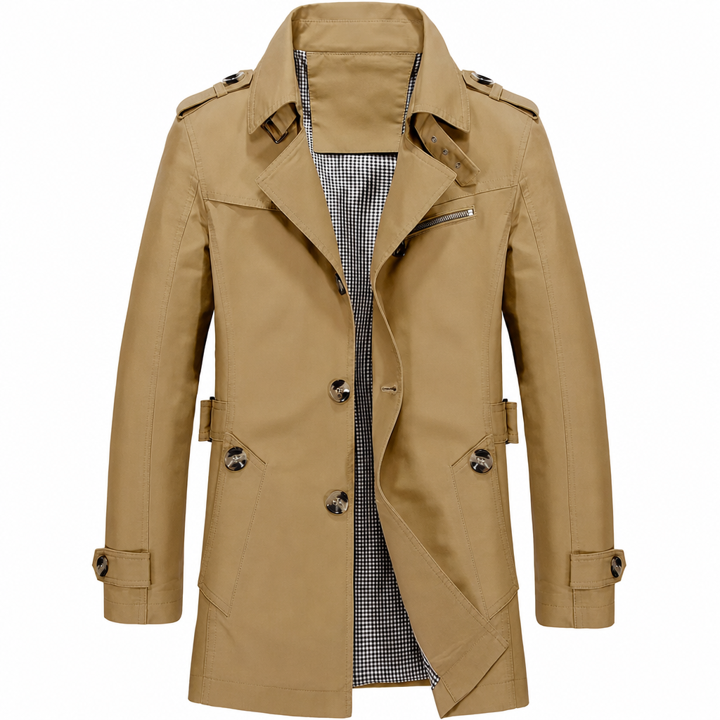 Jacke Herren schwarz tailliert mit doppelter Knopfleiste - 2 - Atelier-Zofia
