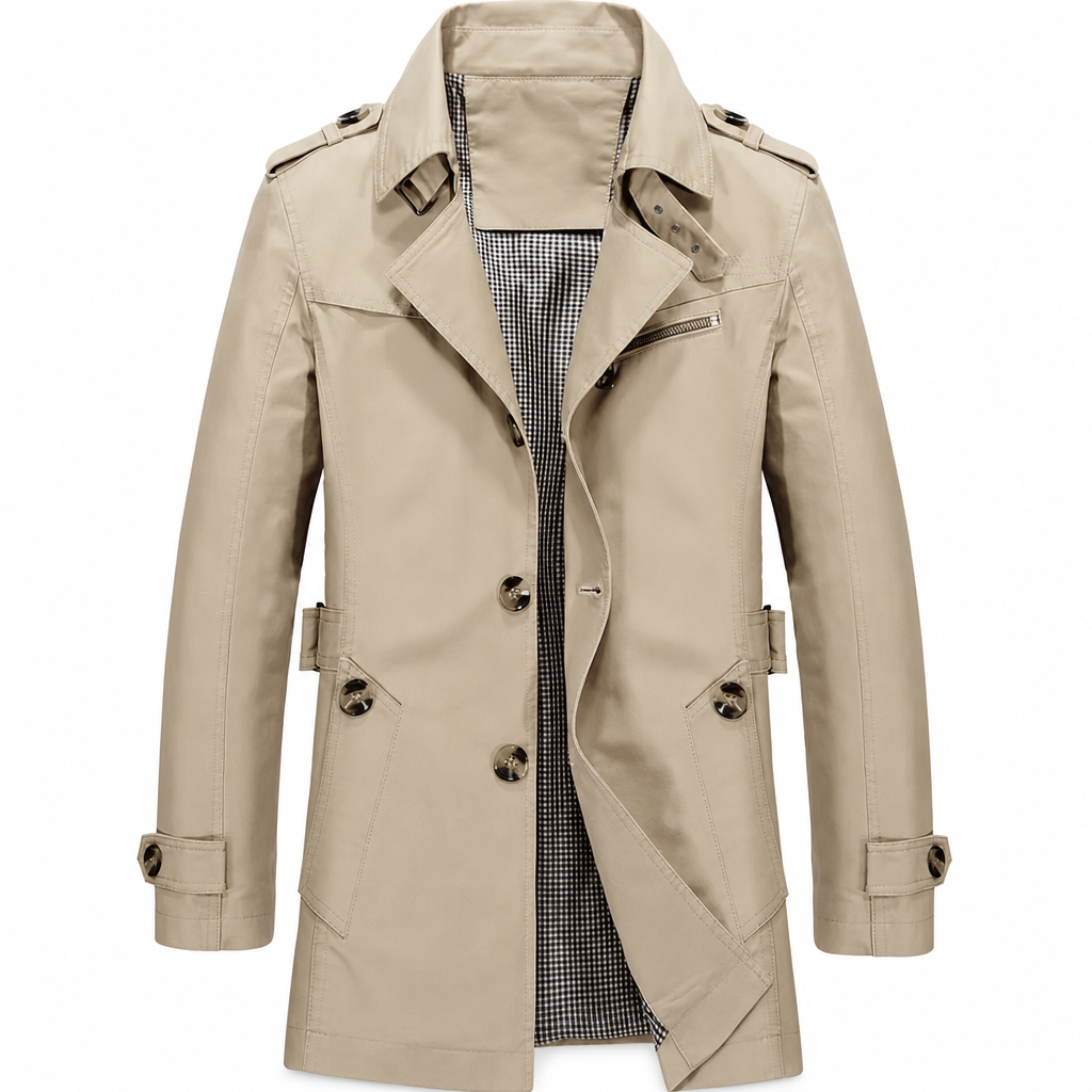 Jacke Herren schwarz tailliert mit doppelter Knopfleiste - 3 - Atelier-Zofia