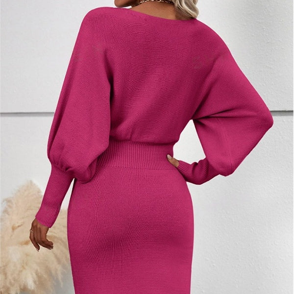 Outfit Damen schwarz figurbetont mit Puffärmeln - 6 - Atelier-Zofia