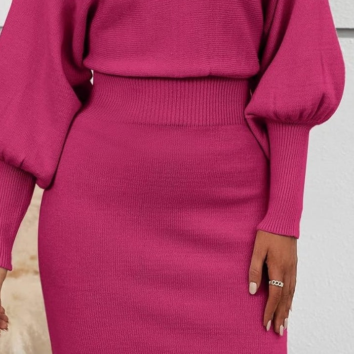 Outfit Damen schwarz figurbetont mit Puffärmeln - 8 - Atelier-Zofia
