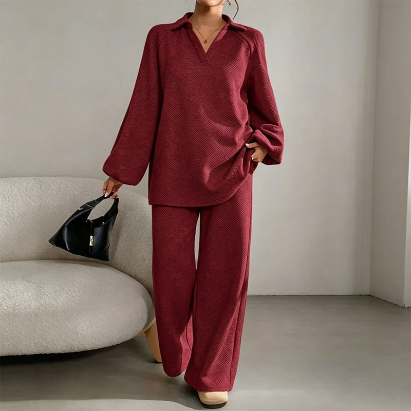 Outfit Damen beige lässig mit weitem Schnitt und Gürtel - 7 - Atelier-Zofia