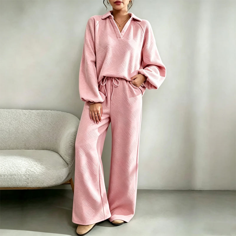 Outfit Damen beige lässig mit weitem Schnitt und Gürtel - 9 - Atelier-Zofia
