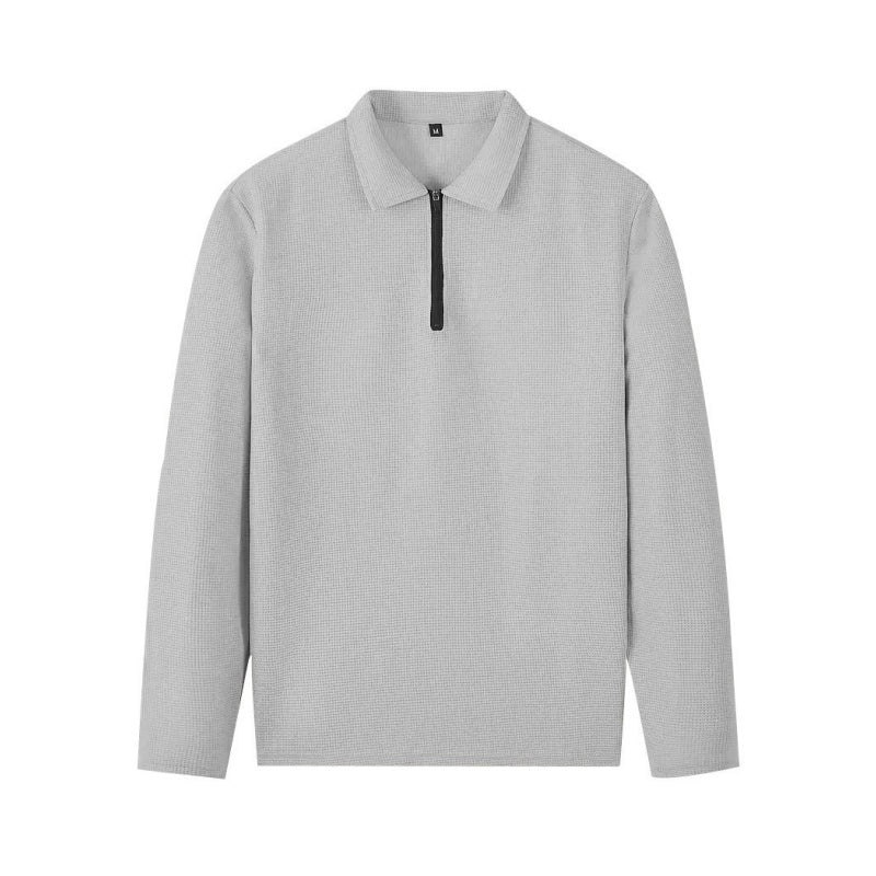 Outfit Men schwarz lässig mit Quarter-Zip und bequemen Hosen - 7 - Atelier-Zofia