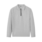 Outfit Men schwarz lässig mit Quarter-Zip und bequemen Hosen - 7 - Atelier-Zofia
