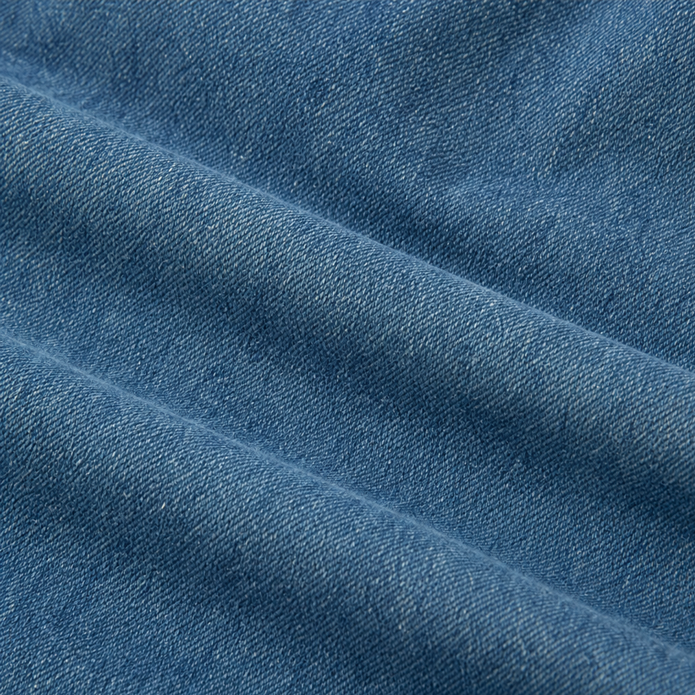 Maxikleid Damen blau weit mit Knopfleiste und langen Ärmeln - 6 - Atelier-Zofia