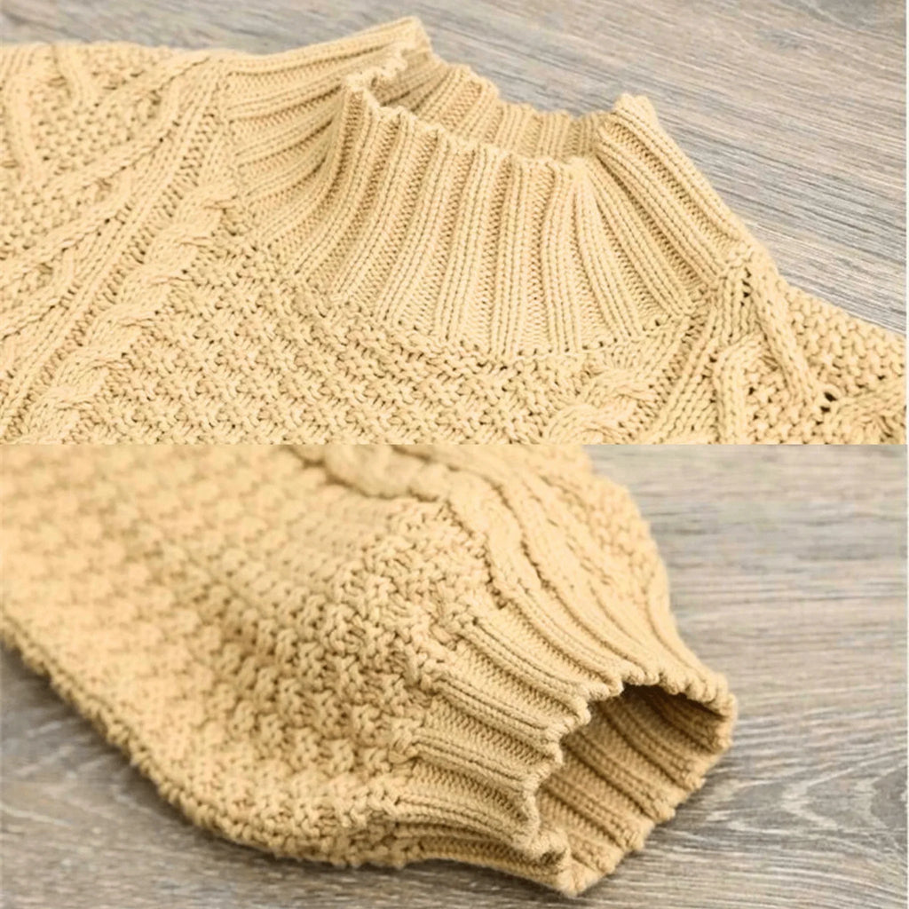 Pullover Damen schwarz lässiger Schnitt mit Stehkragen - 9 - Atelier-Zofia
