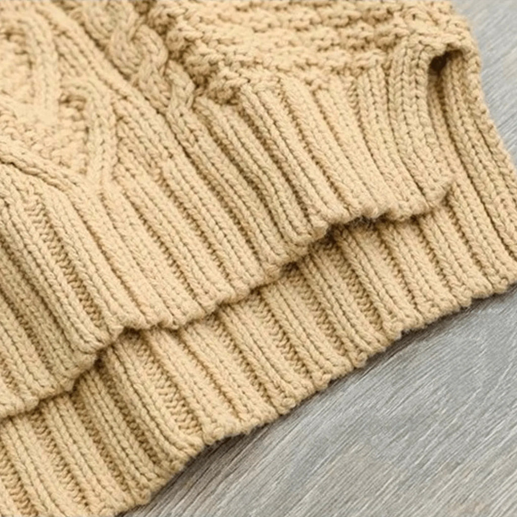 Pullover Damen schwarz lässiger Schnitt mit Stehkragen - 10 - Atelier-Zofia