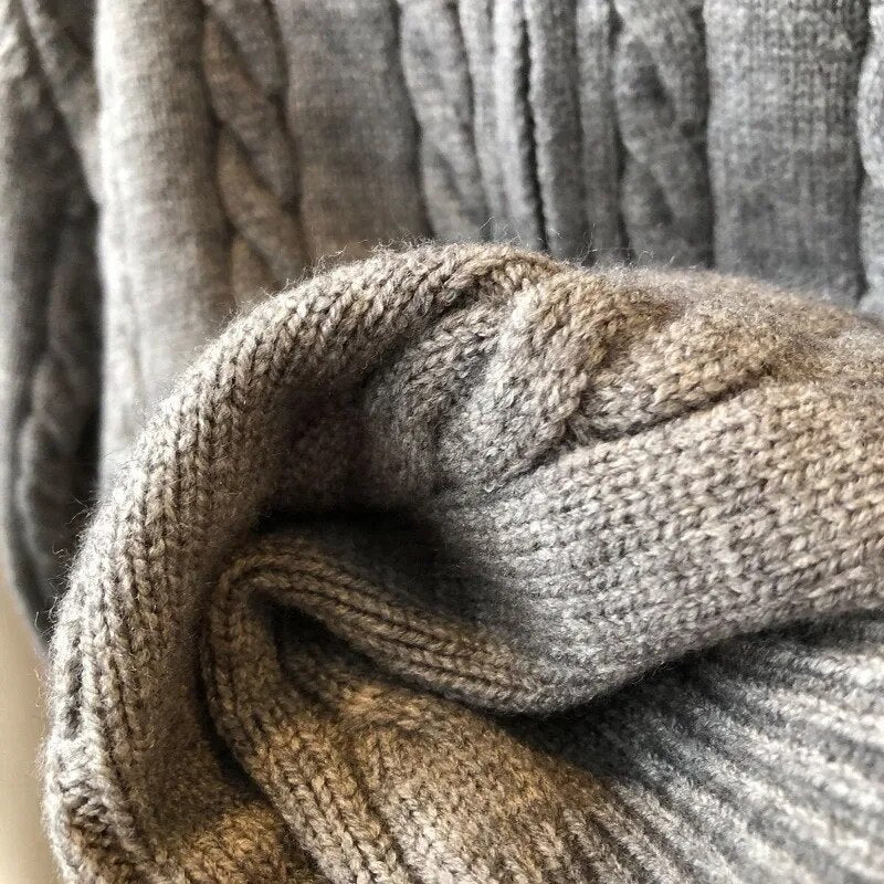 Pullover Damen beige mit Reißverschluss und Strukturmuster - 7 - Atelier-Zofia