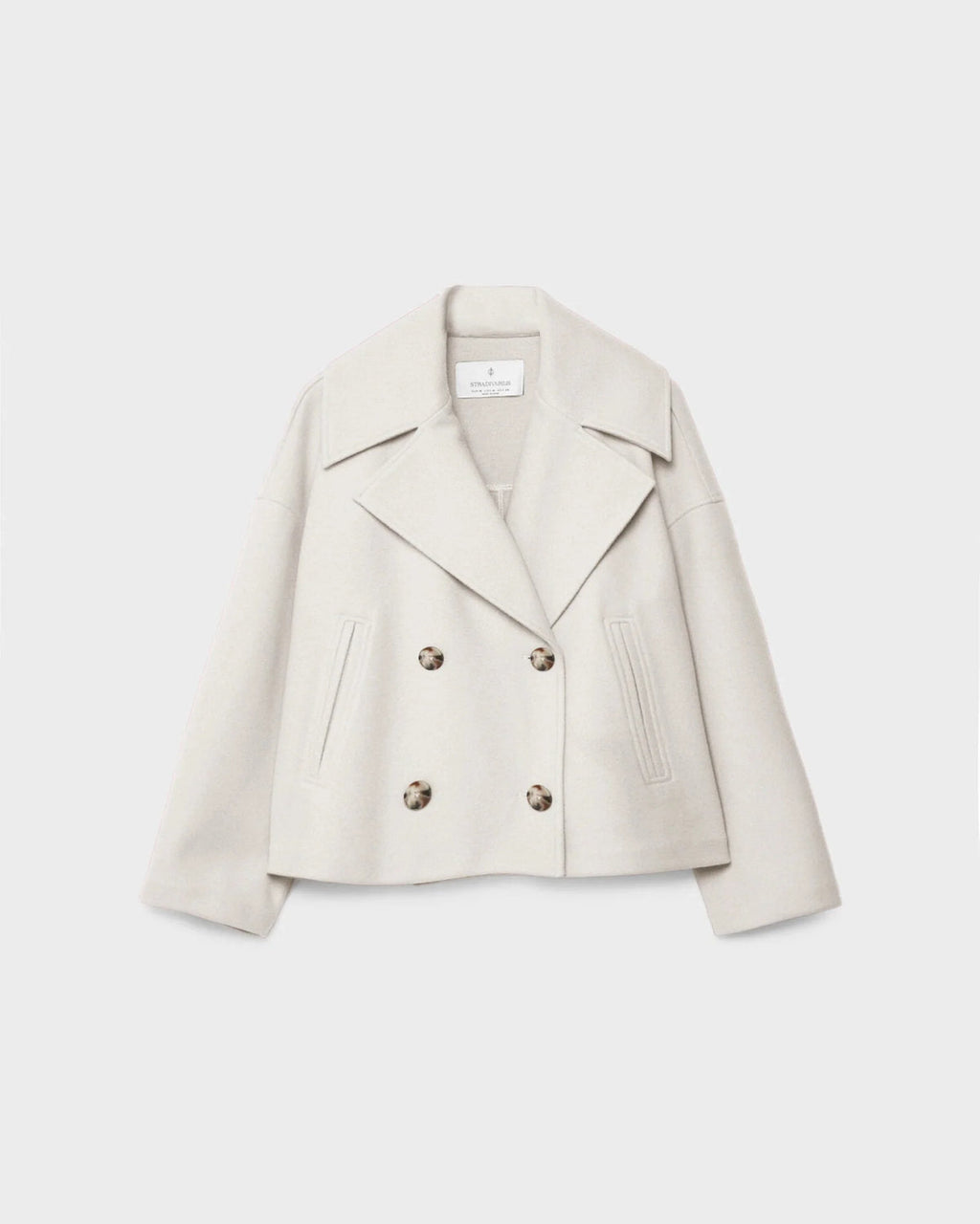 Jacket Damen schwarz tailliert mit Doppelreiher - 7 - Atelier-Zofia