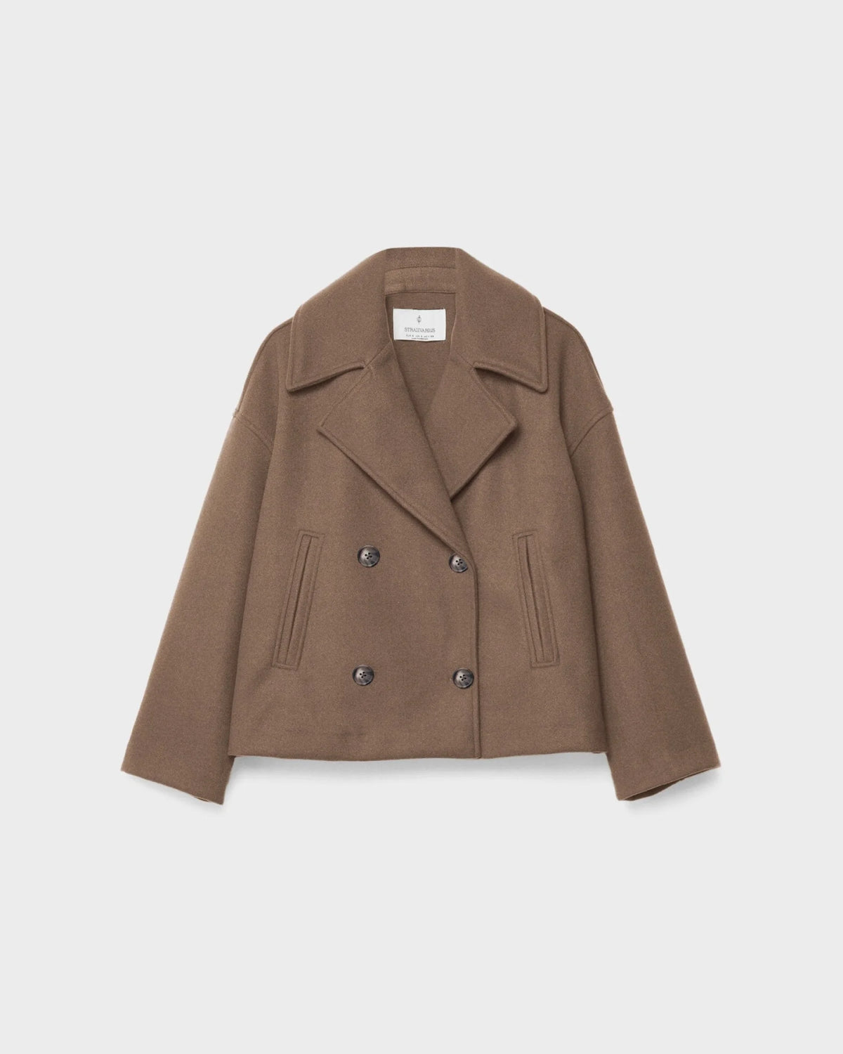 Jacket Damen schwarz tailliert mit Doppelreiher - 10 - Atelier-Zofia