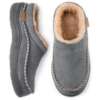 Slipper Damen grau bequem mit kuscheligem Innenfutter - 1 - Atelier-Zofia