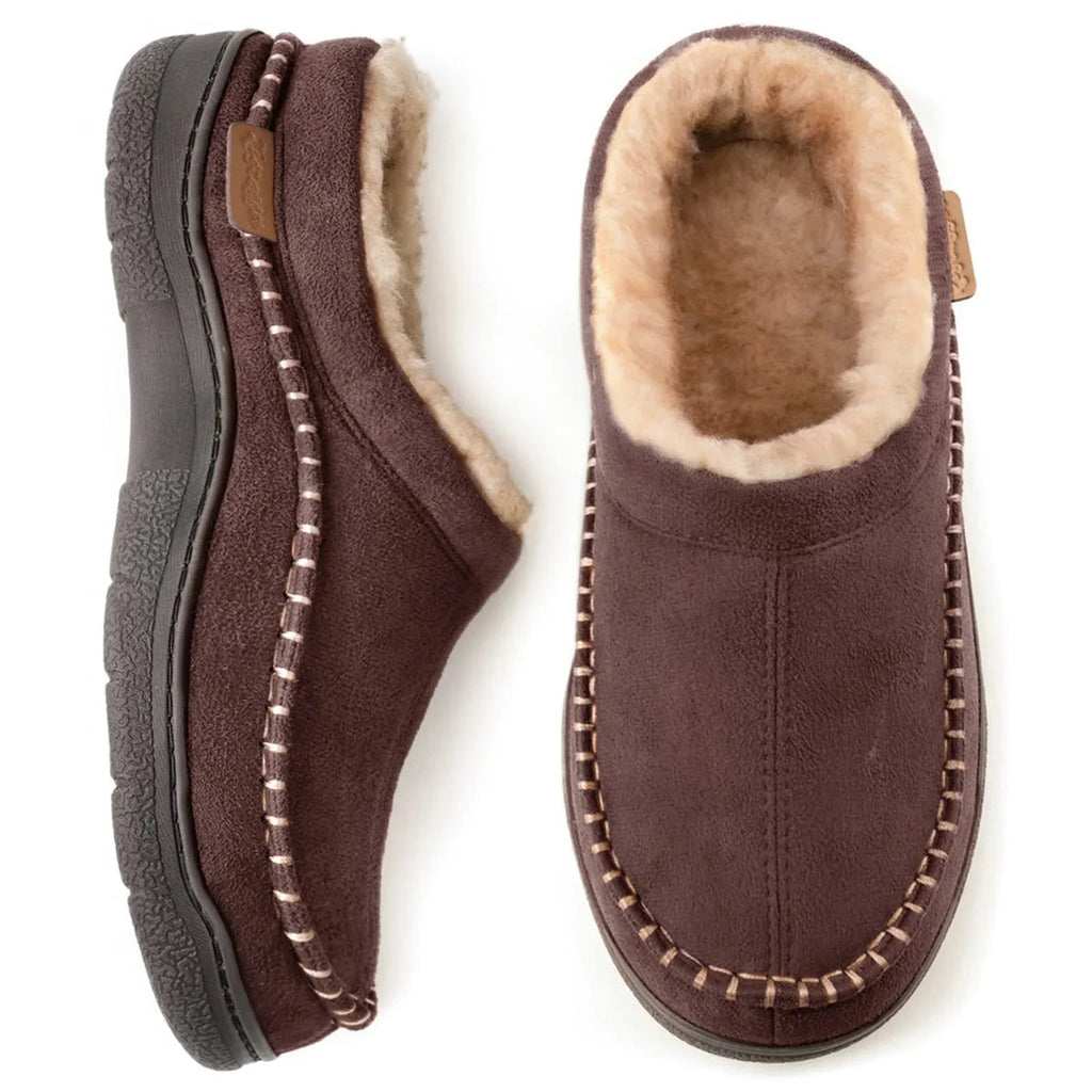 Slipper Damen grau bequem mit kuscheligem Innenfutter - 2 - Atelier-Zofia