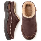 Slipper Damen grau bequem mit kuscheligem Innenfutter - 2 - Atelier-Zofia