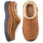 Slipper Damen grau bequem mit kuscheligem Innenfutter - 4 - Atelier-Zofia