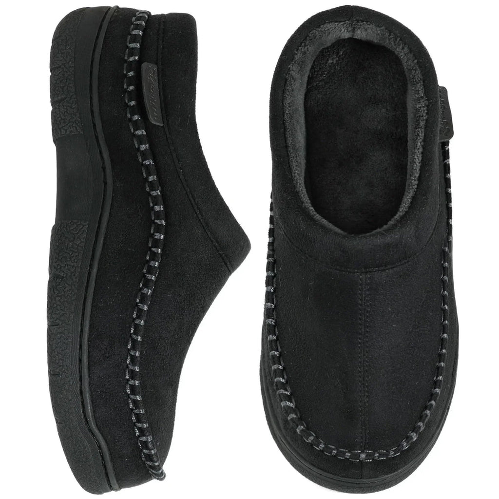 Slipper Damen grau bequem mit kuscheligem Innenfutter - 5 - Atelier-Zofia
