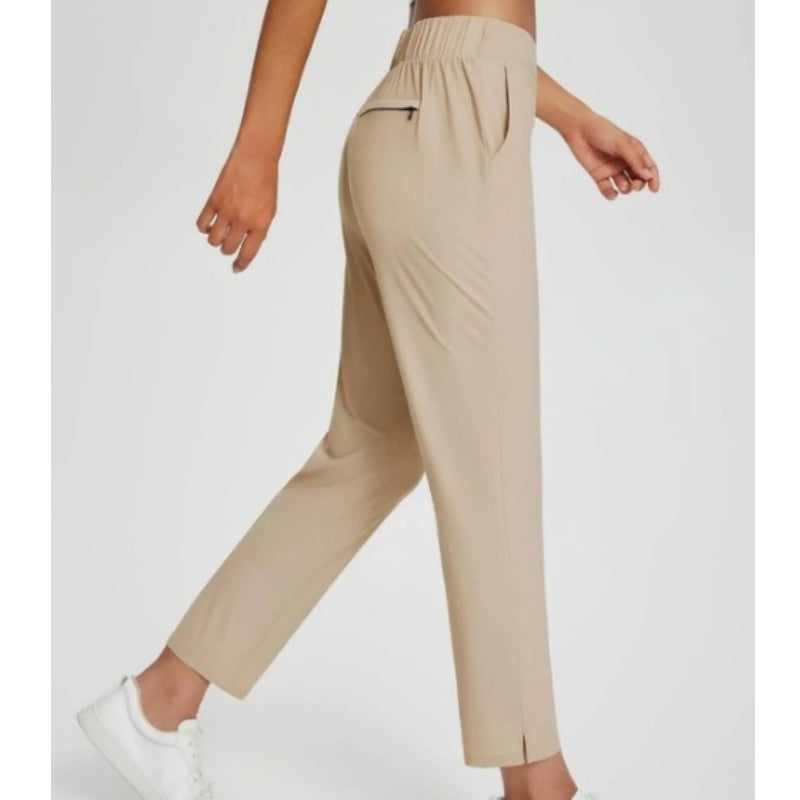 Hose Damen grau tailliert mit schmalem Bein - 10 - Atelier-Zofia