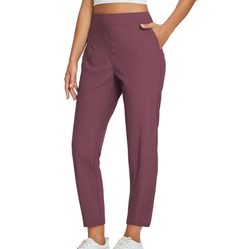 Hose Damen grau tailliert mit schmalem Bein - 14 - Atelier-Zofia
