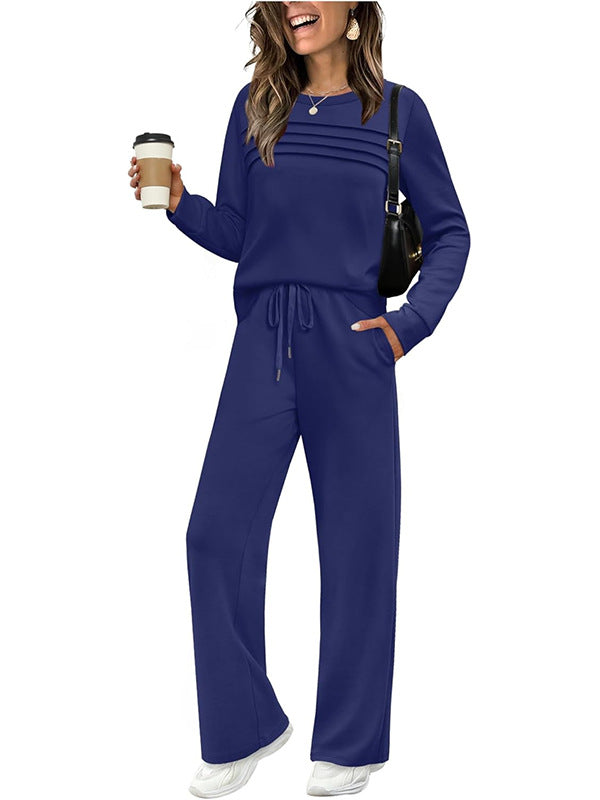 Lounge Set Damen schwarz bequem mit weitem Schnitt und Hoody - 6 - Atelier-Zofia