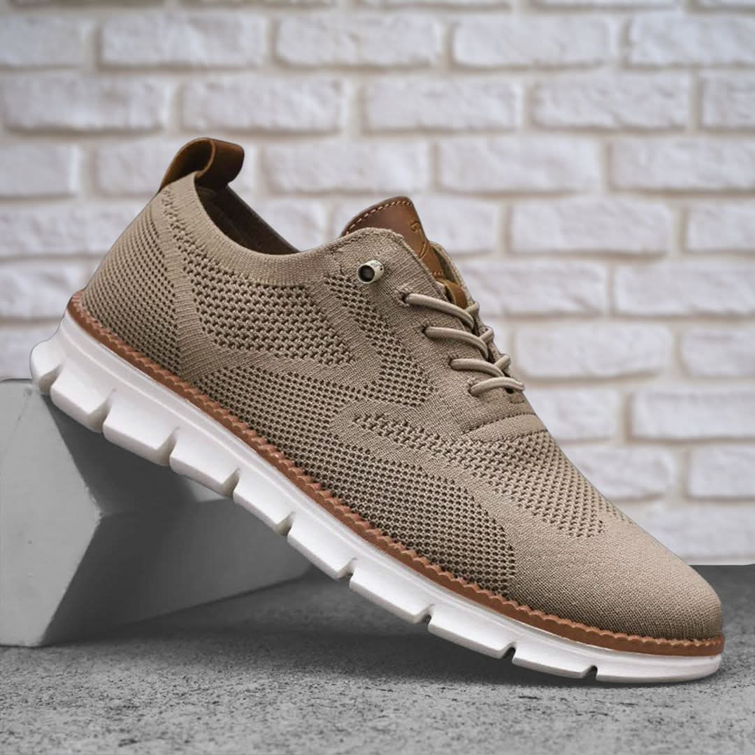 Casual Shoes Herren beige mit bequemer Passform und atmungsaktivem Design - 1 - Atelier-Zofia
