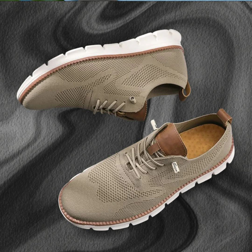 Casual Shoes Herren beige mit bequemer Passform und atmungsaktivem Design - 6 - Atelier-Zofia