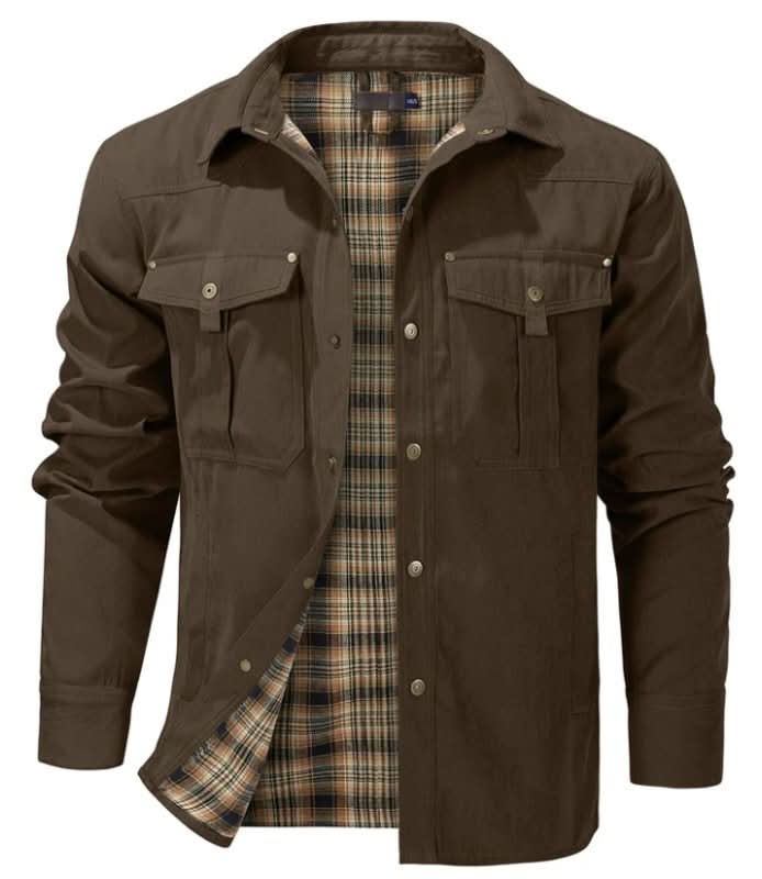 Jacke Herren schwarz tailliert mit praktischen Taschen - 11 - Atelier-Zofia