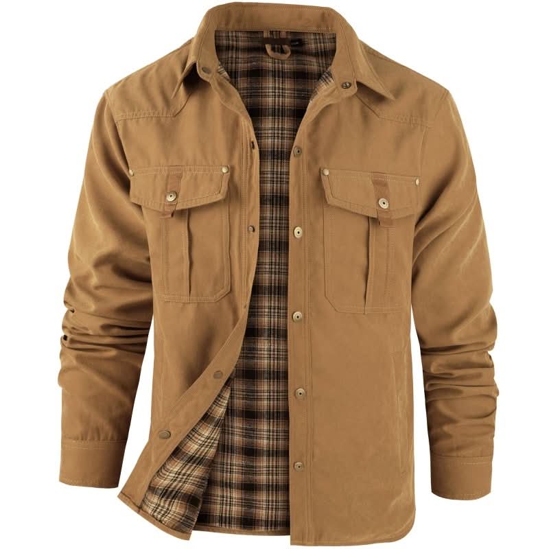 Jacke Herren schwarz tailliert mit praktischen Taschen - 12 - Atelier-Zofia