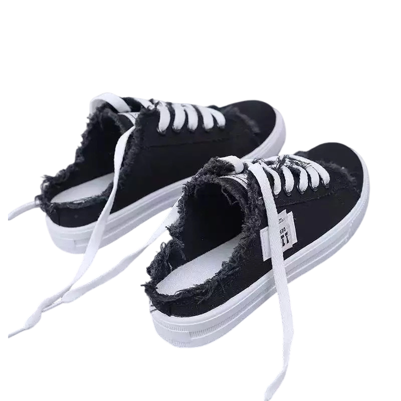 Sneakers Damen blau mit offener Ferse und lässigem Design - 7 - Atelier-Zofia