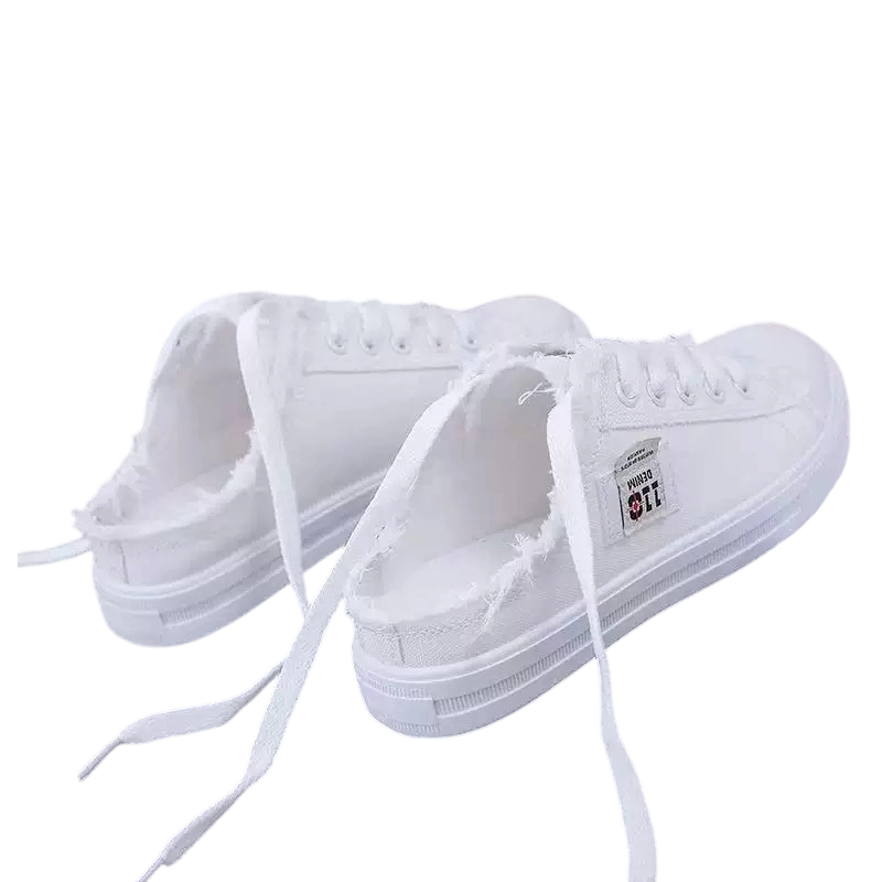 Sneakers Damen blau mit offener Ferse und lässigem Design - 9 - Atelier-Zofia
