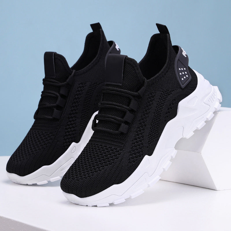 Sneakers Damen schwarz mit bequemer Passform und sportlichem Design - 7 - Atelier-Zofia