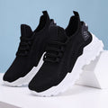 Sneakers Damen schwarz mit bequemer Passform und sportlichem Design - 7 - Atelier-Zofia