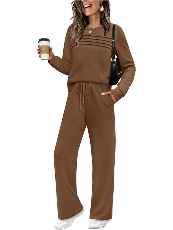 Outfit Damen grau lässig mit weitem Schnitt und Kordelzug - 5 - Atelier-Zofia