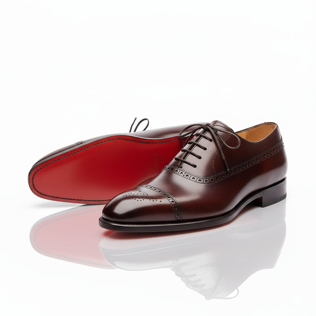 Schnürschuhe Herren schwarz mit Cap-Toe und klassischem Design - 5 - Atelier-Zofia