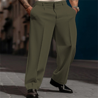 Herren-Hose grau weit mit Bundfalten - 1 - Atelier-Zofia