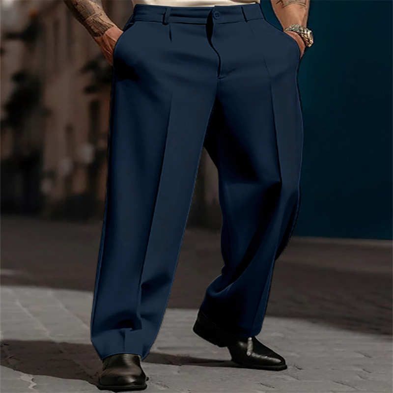 Herren-Hose grau weit mit Bundfalten - 2 - Atelier-Zofia