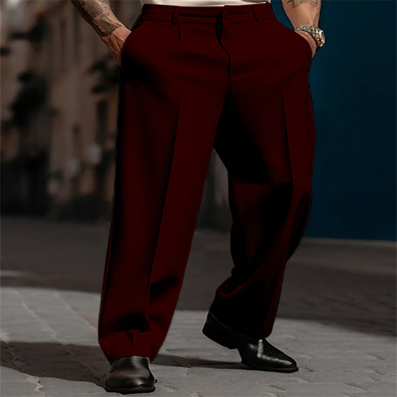 Herren-Hose grau weit mit Bundfalten - 6 - Atelier-Zofia