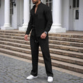 Outfit Men beige figurbetont mit Knopfleiste und langen Ärmeln - 6 - Atelier-Zofia