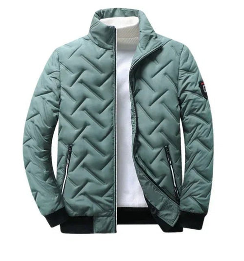 Steppjacke Herren schwarz tailliert mit Reißverschluss - 4 - Atelier-Zofia