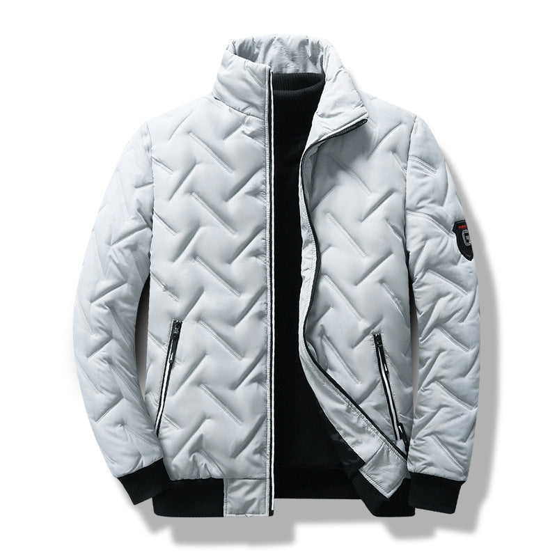 Steppjacke Herren schwarz tailliert mit Reißverschluss - 6 - Atelier-Zofia