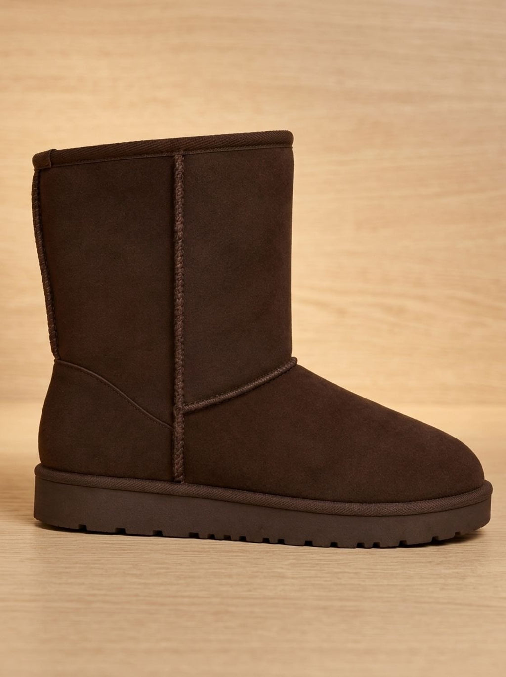 Damen Stiefel braun mit hohem Schaft und rutschfester Sohle - 4 - Atelier-Zofia