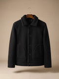 Herrenjacke mit klassischem Kragen und Knopfleiste - zeitloser Schnitt - 1 - Atelier-Zofia