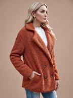 Damenjacke mit lässiger Passform und doppelter Knopfleiste - 5 - Atelier-Zofia