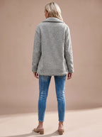 Damenjacke mit lässiger Passform und doppelter Knopfleiste - 7 - Atelier-Zofia