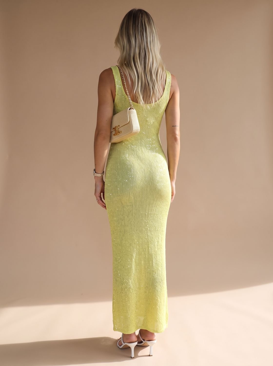 Maxikleid Damen mit figurbetontem Schnitt und Rundhalsausschnitt - eleganter Look - 5 - Atelier-Zofia