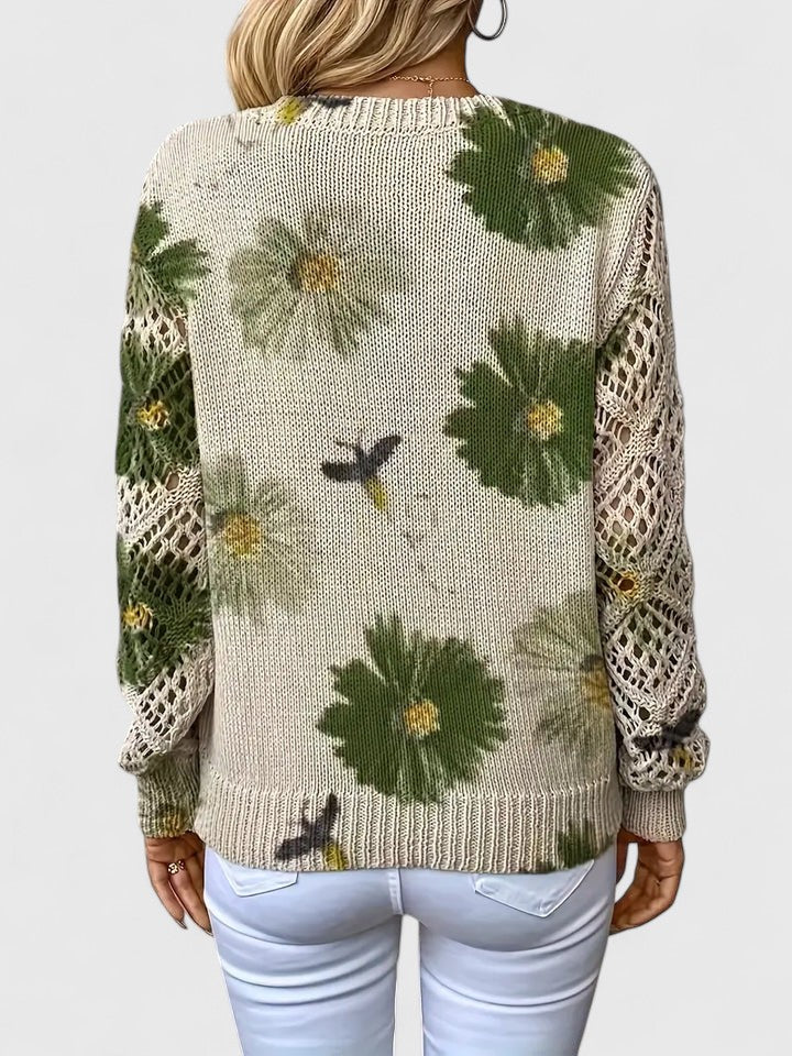 Damen Pullover mit V-Ausschnitt und lässiger Passform - ideal für den Alltag - 11 - Atelier-Zofia