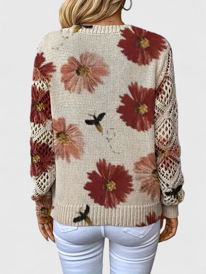 Damen Pullover mit V-Ausschnitt und lässiger Passform - ideal für den Alltag - 15 - Atelier-Zofia
