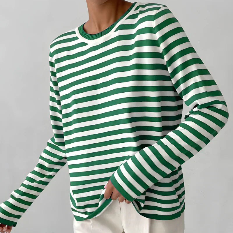 Pullover Damen mit Rundhalsausschnitt und lässigem Schnitt | A&Z - 2 - Atelier-Zofia