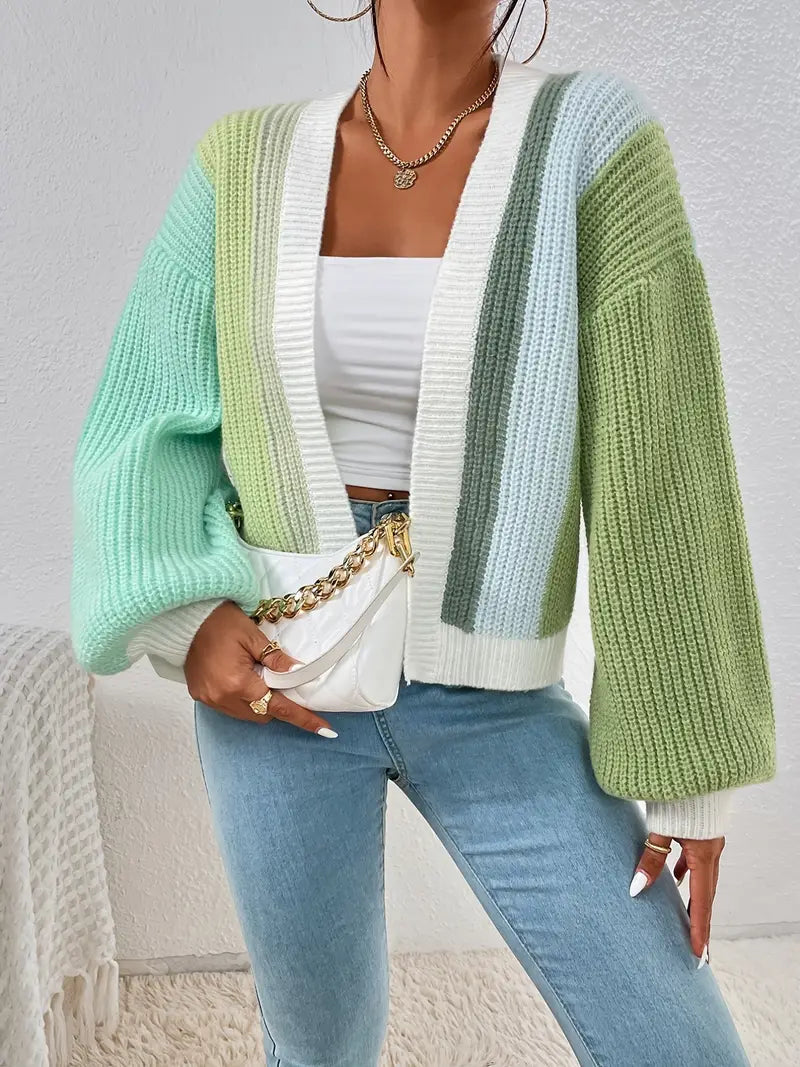 Cardigan Damen mit lässigem Schnitt und weitem Arm - 7 - Atelier-Zofia